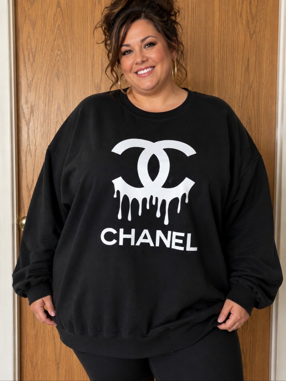 Black Graphic Sweatshirt